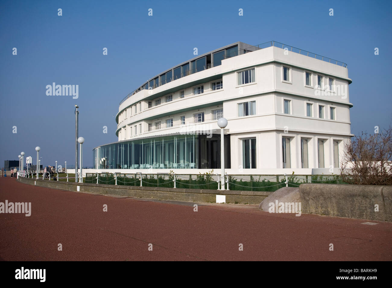 Midland Hotel Morecambe.  Eine Art Déco inspirierten Tour De Force mit 44 modernen Boutique-Zimmern, herrlichem Meerblick Stockfoto