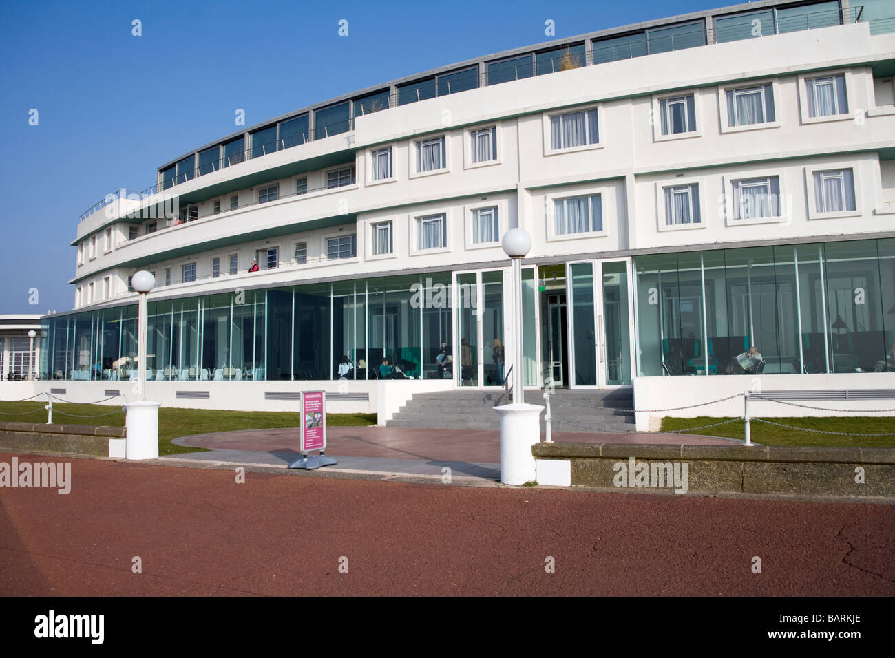 Midland Hotel Morecambe.  Eine Art Déco inspirierten Tour De Force mit 44 modernen Boutique-Zimmern, herrlichem Meerblick Stockfoto