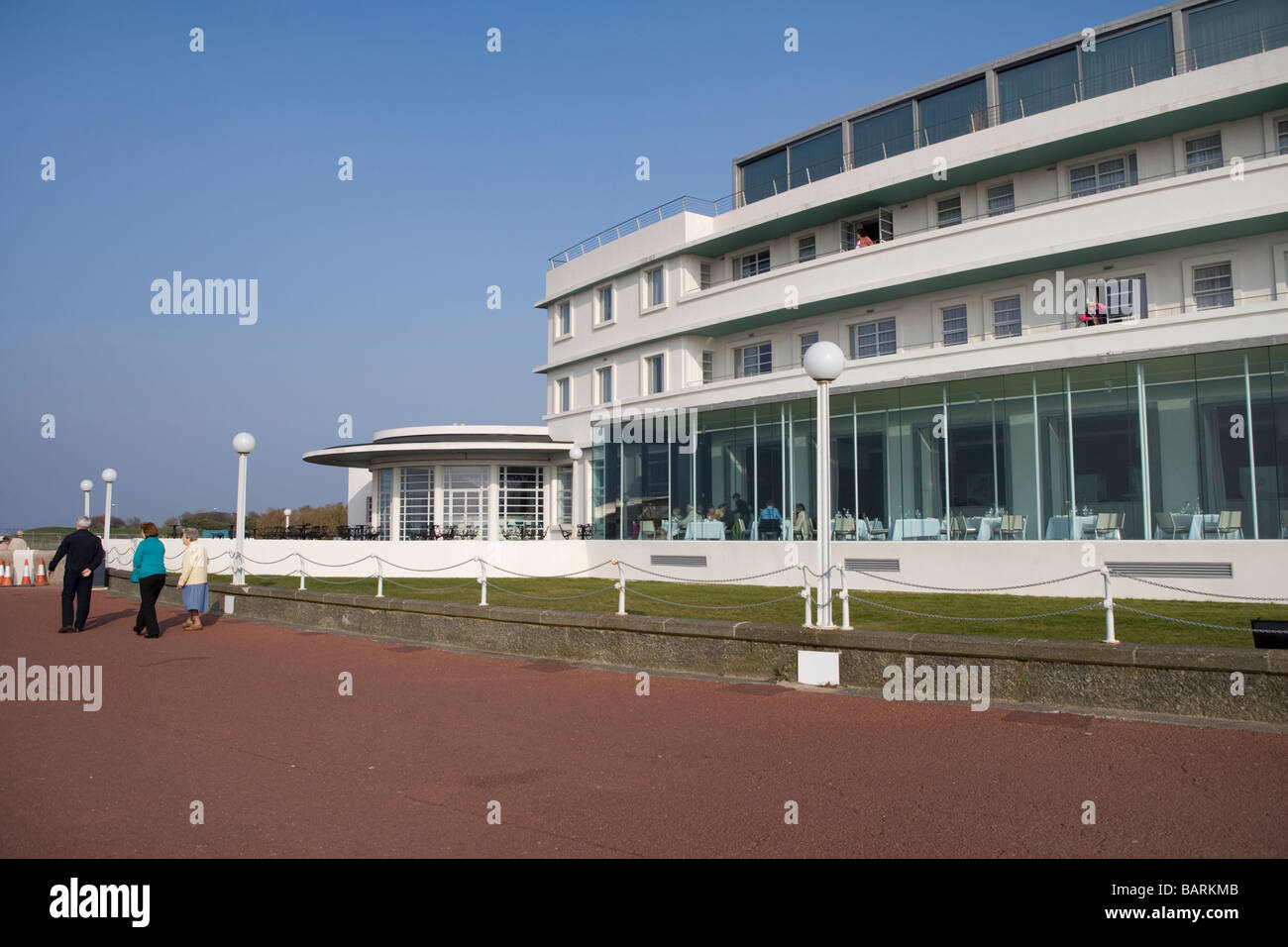 Midland Hotel Morecambe.  Eine Art Déco inspirierten Tour De Force mit 44 modernen Boutique-Zimmern, herrlichem Meerblick Stockfoto