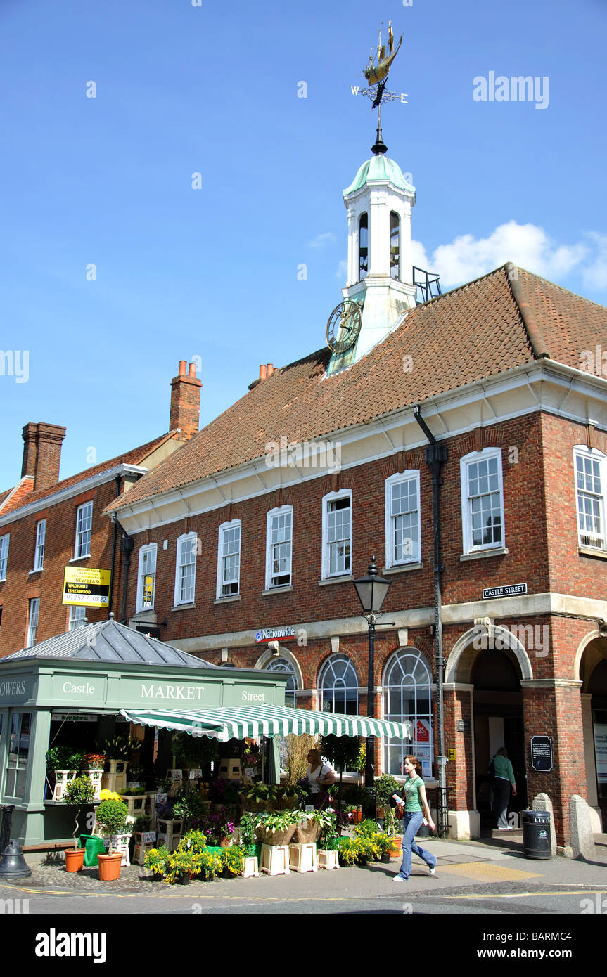 Outdoor-Markt, Church Street, Farnham, Surrey, England, Vereinigtes Königreich Stockfoto