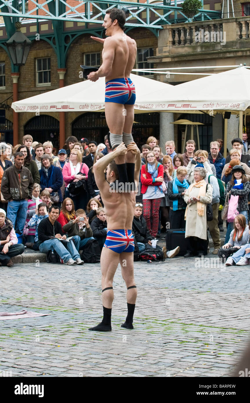 Covent Garden Street Performer Stockfoto