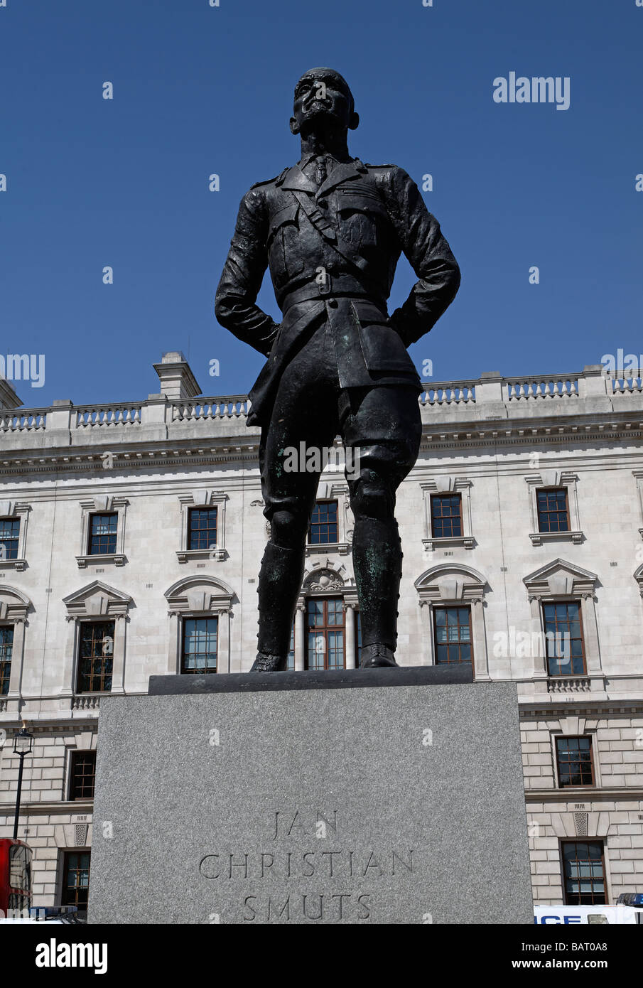 Jan Smuts Statue, Parliament Square, London, England Stockfoto