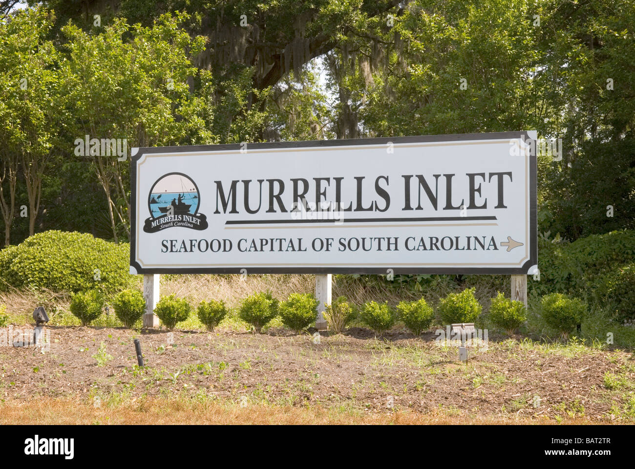 Murrells Inlet Willkommensschild South Carolina, USA Stockfoto