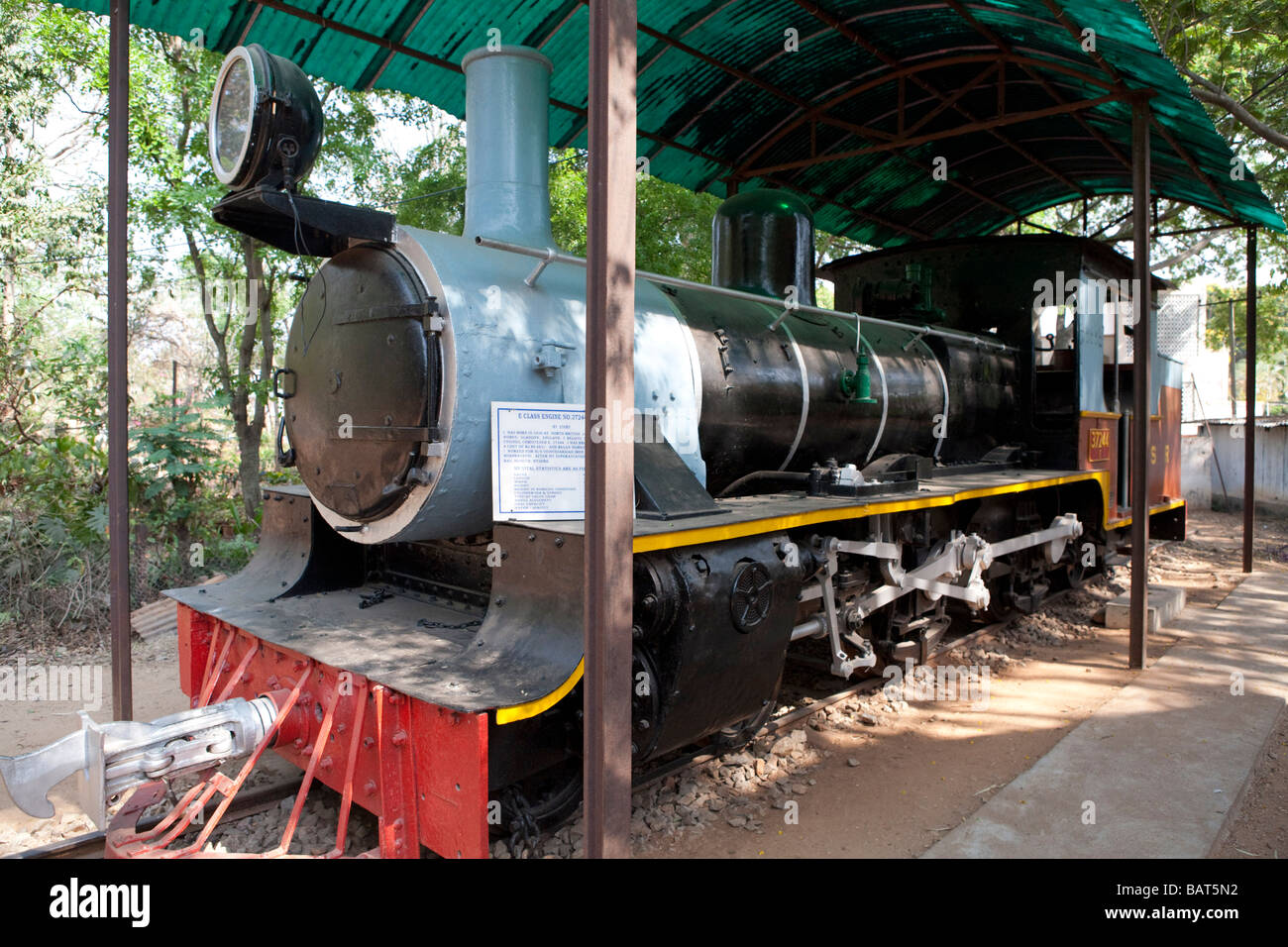 Alte Dampfeisenbahn an der Railway Museum Mysore Karnataka, Indien Stockfoto