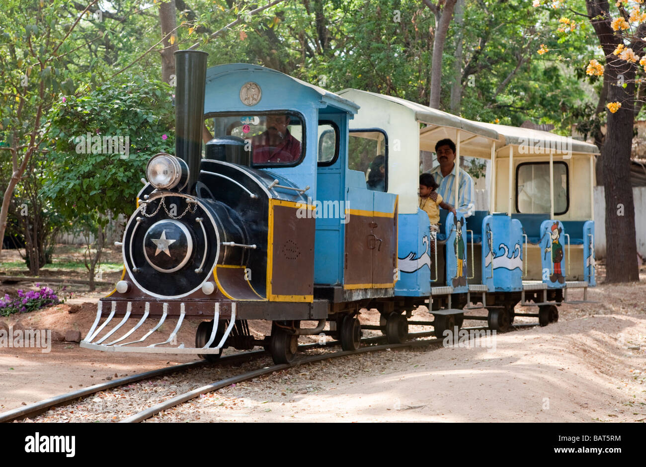 Spielzeug Dampfeisenbahn an der Railway Museum Mysore Karnataka, Indien Stockfoto