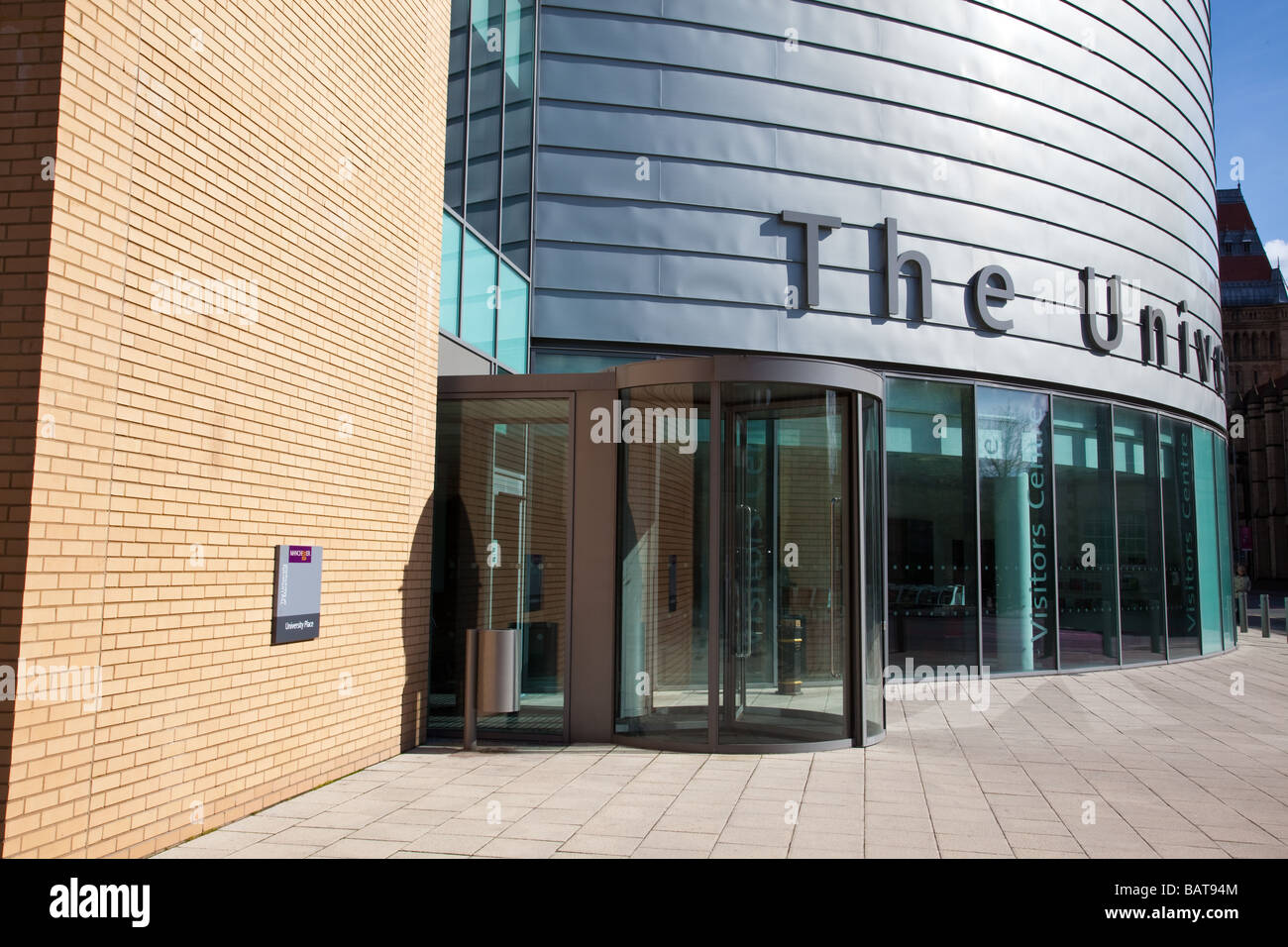 Studienplatz, Oxford Straße, der University of Manchester, UK Stockfoto