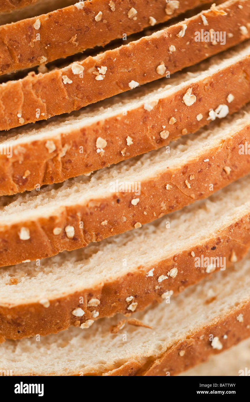 Schnittbrot, close-up Stockfoto