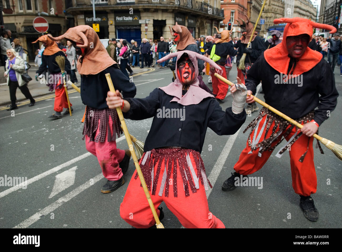 Spanisches Festival im Stadtzentrum von Manchester UK Europe Stockfoto