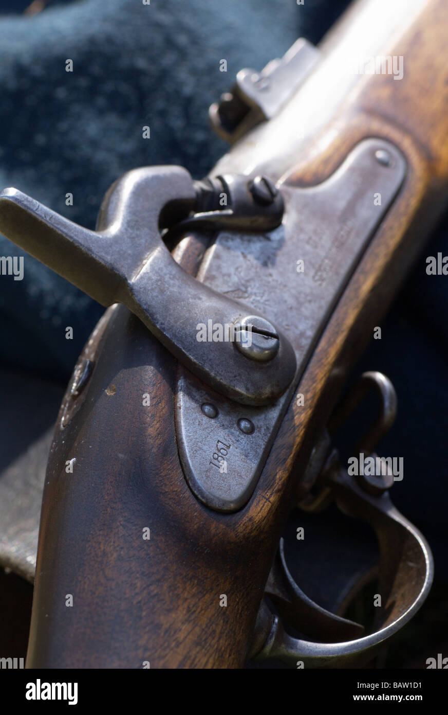 1861 Springfield Arme Gewehr (American Civil War Relikt) Stockfoto
