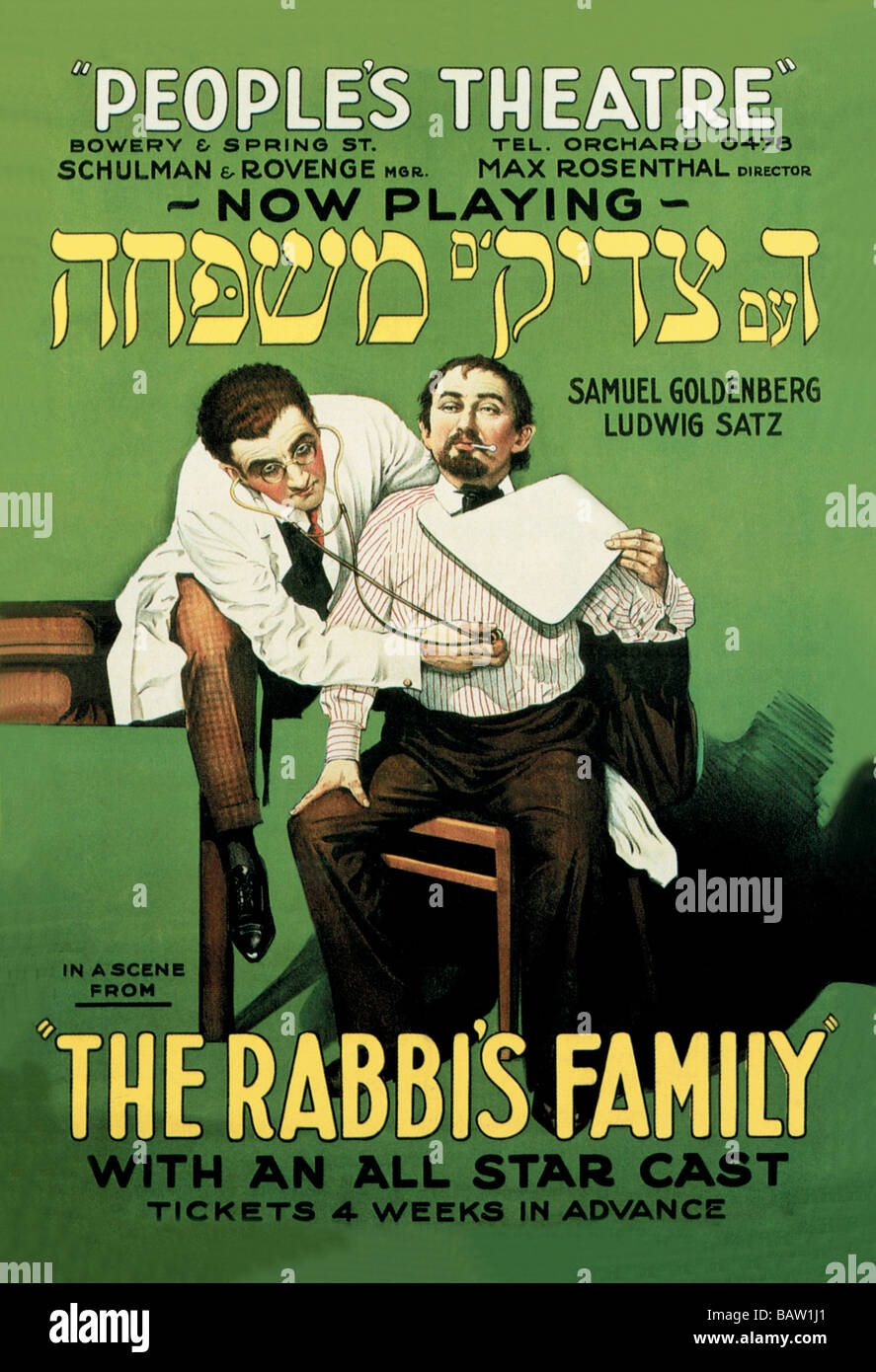 Der Rabbi Familie Stockfoto