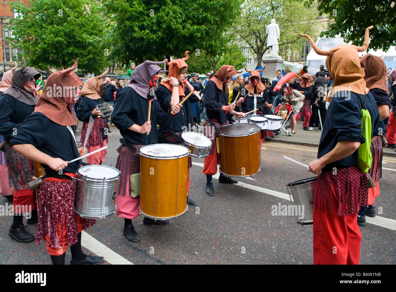 Spanisches Festival Manchester Stadtzentrum UK Europe Stockfoto