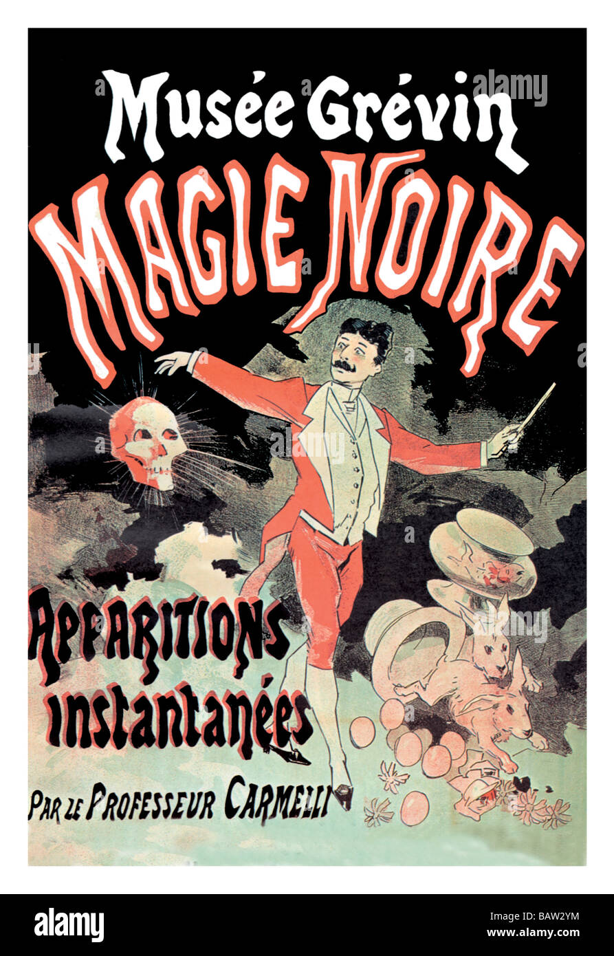 Musee Grevin Magie Noire: Erscheinungen Instantanees Par le Professeur Carmelli Stockfoto