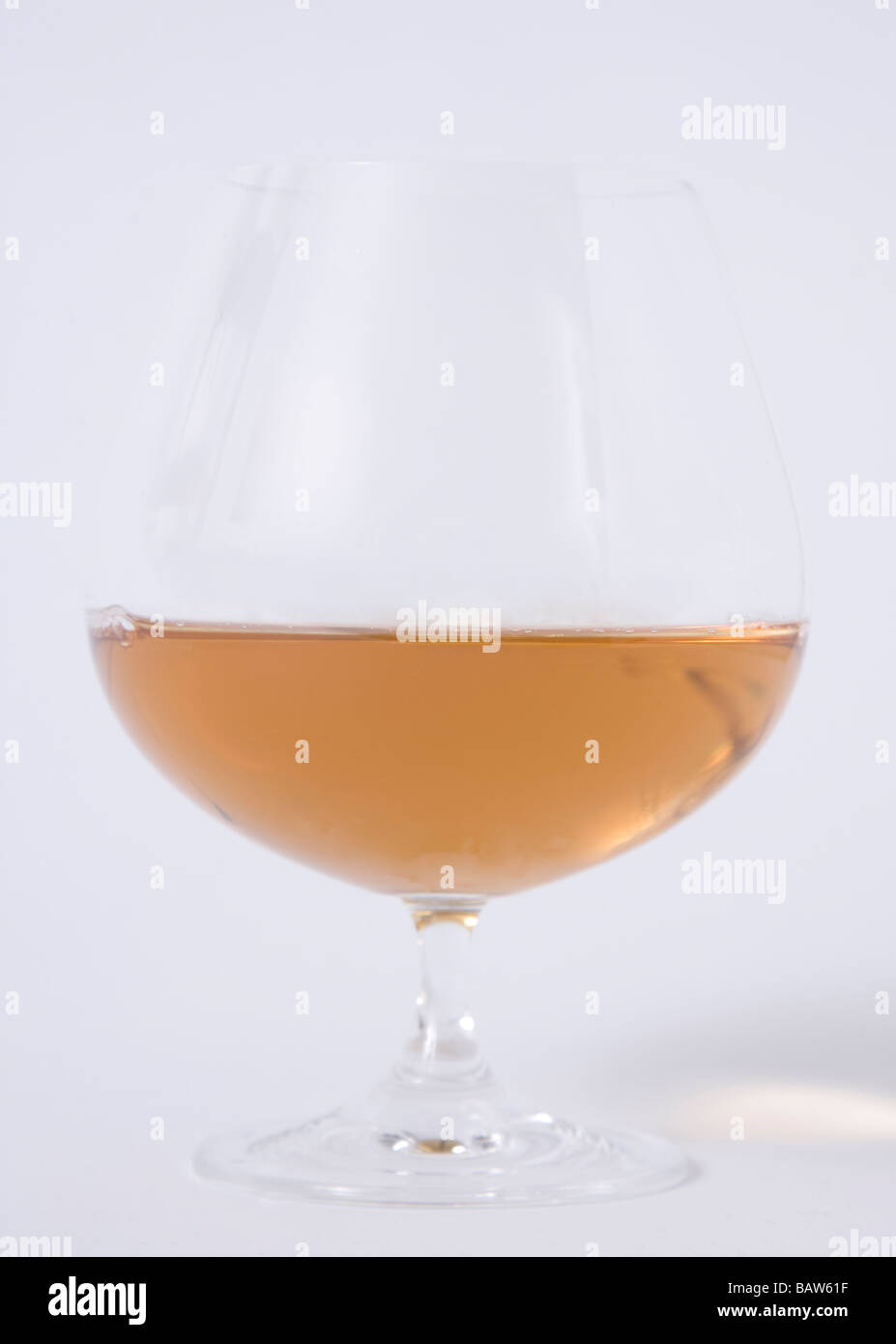 Glas Schnaps cognac Stockfoto