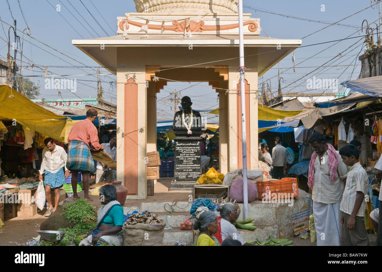 Gandhi Markt Trichy Tamil Nadu Indien Stockfoto