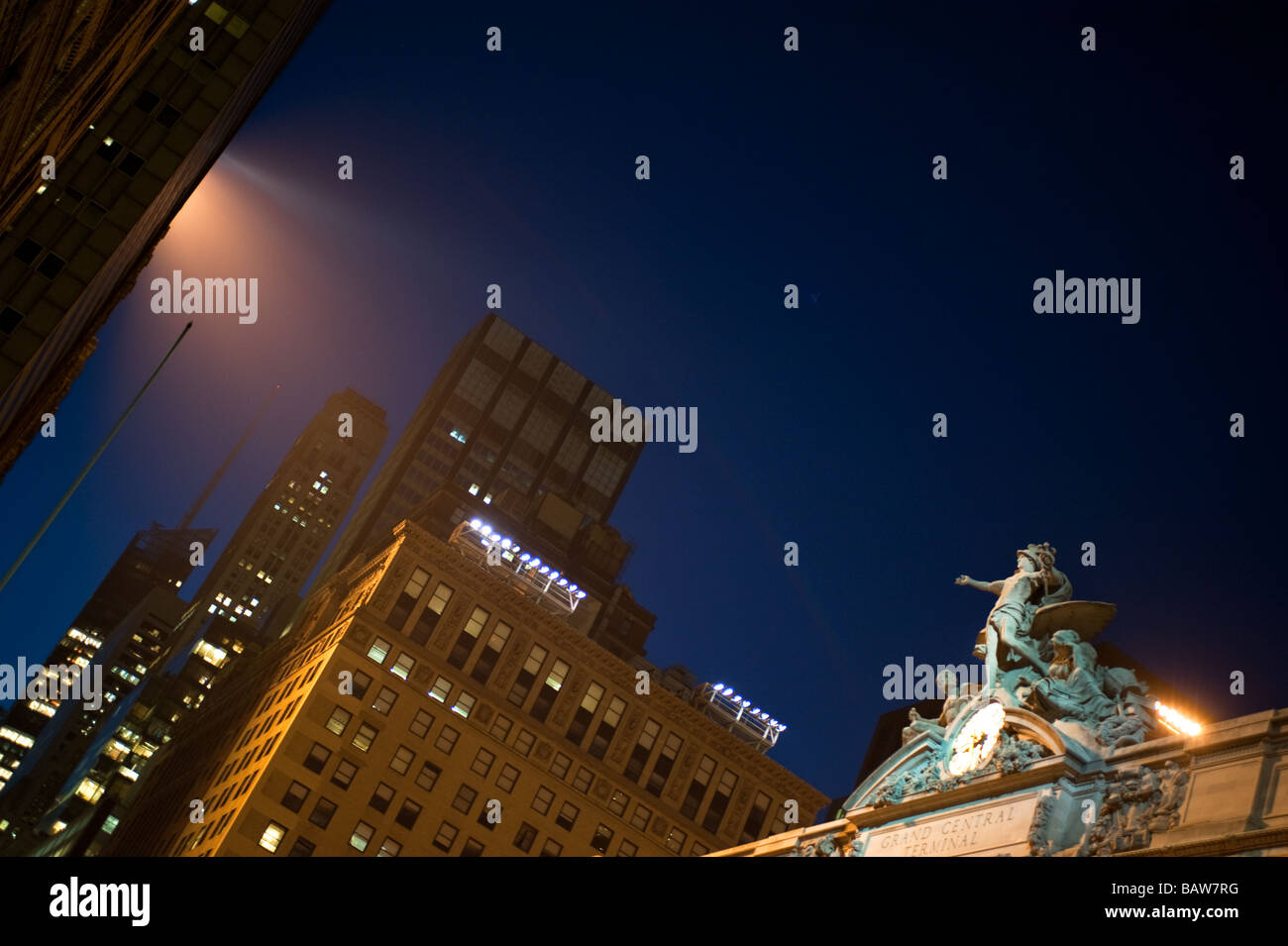 Statue von Mecury an der Grand Central Station in New York City Stockfoto