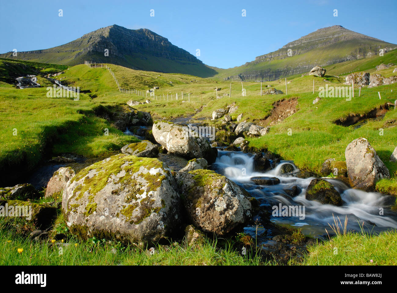 Färöischen Landschaft Stockfoto
