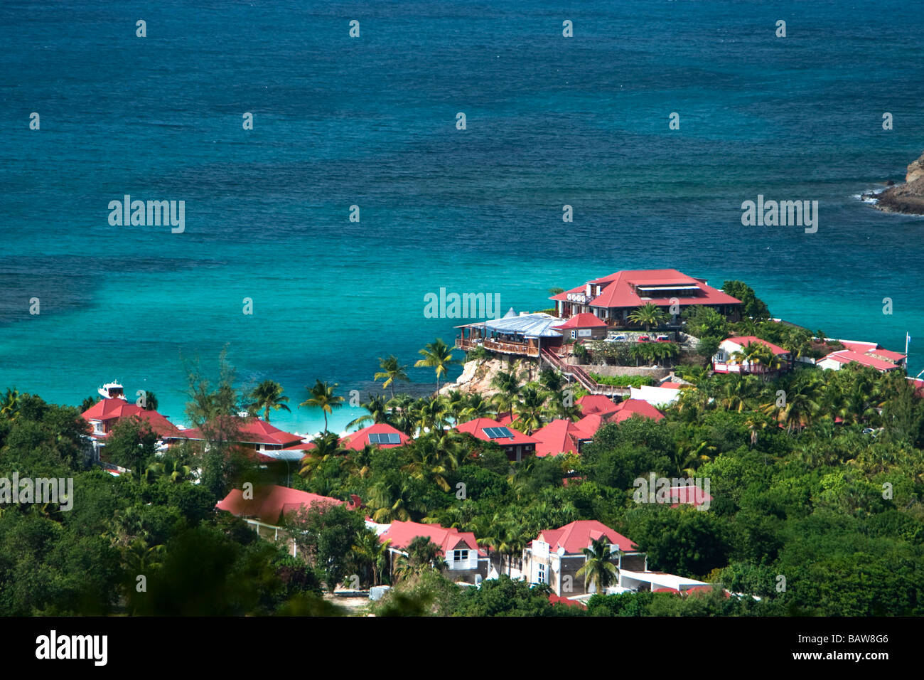 Luxuriöse Eden Rock Hotel Baie de St Jean St. Barts Stockfoto