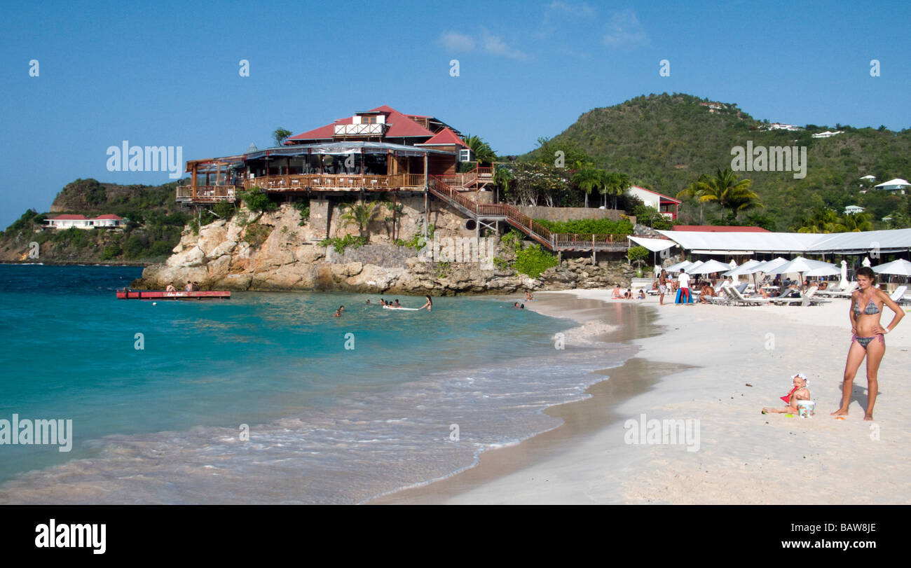 Luxuriöse Eden Rock Hotel Baie de St Jean St. Barts Stockfoto