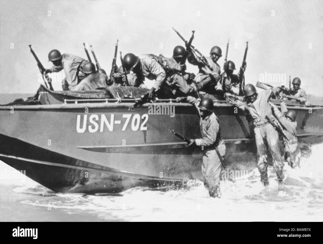 Negro Seabees in der Ausbildung Stockfotografie Alamy