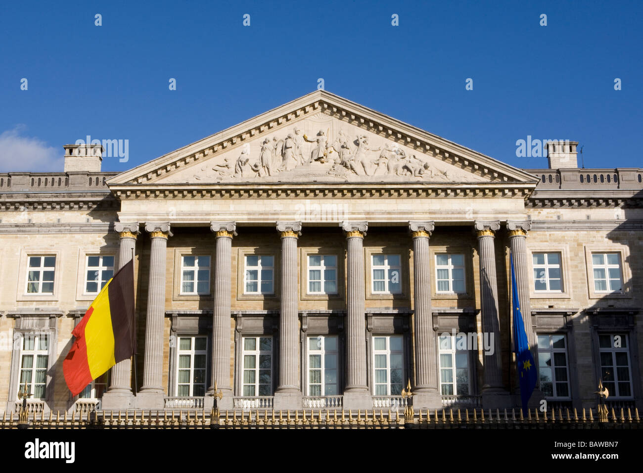 Palais De La Nation oder der Palast der Nation, Brüssel, Belgien Stockfoto