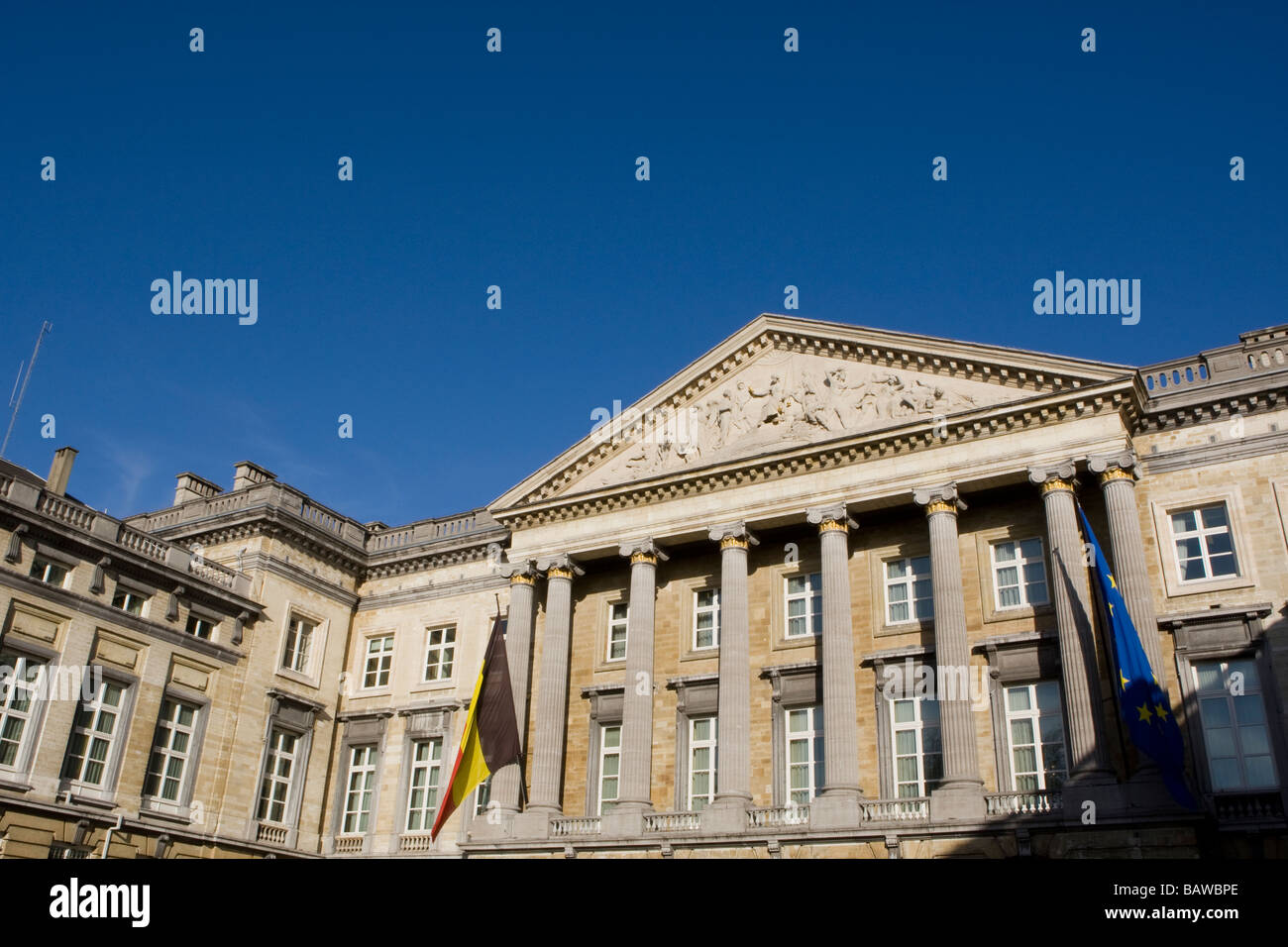 Palais De La Nation oder der Palast der Nation, Brüssel, Belgien Stockfoto