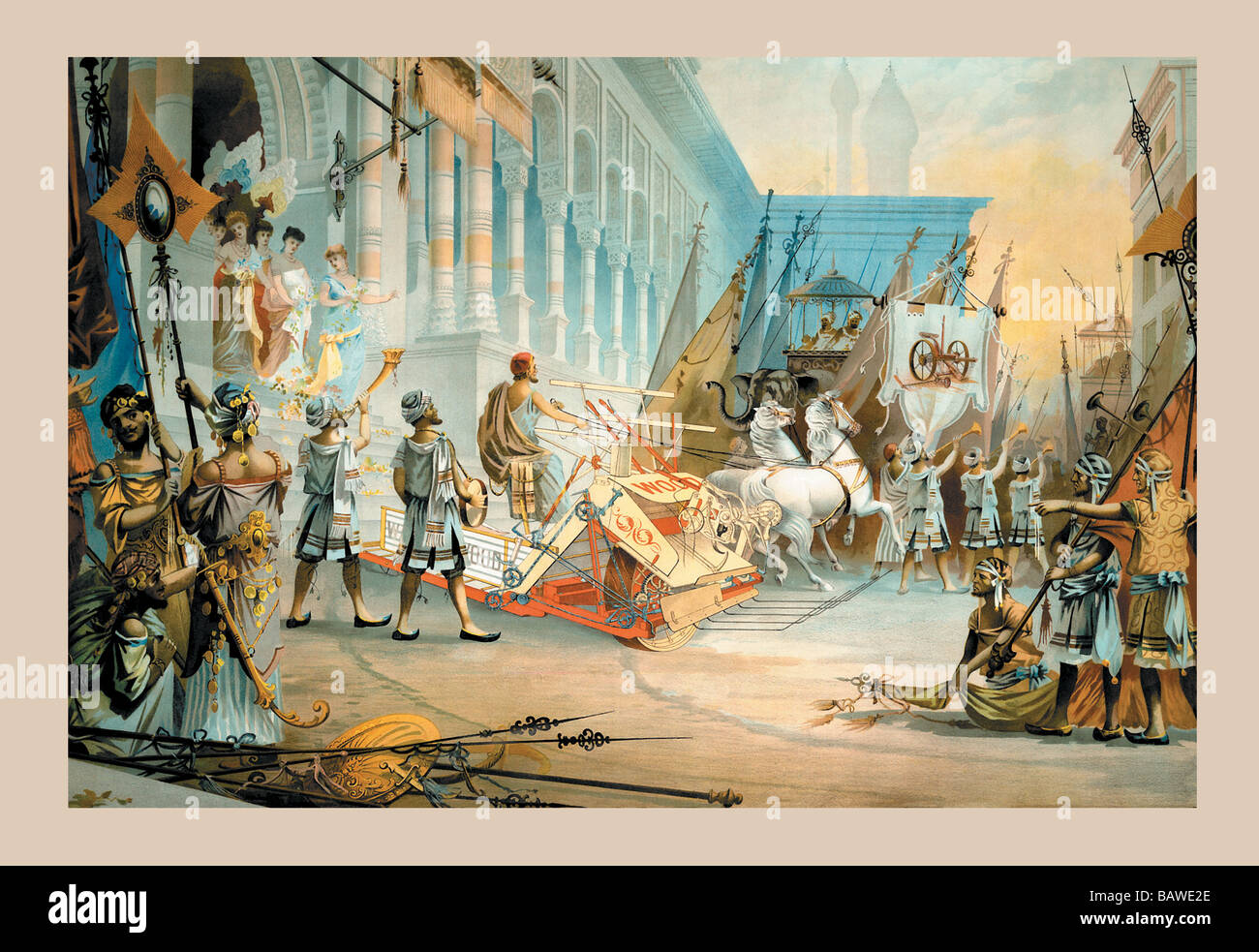 Walter A. Wood Korn Binder - triumphalen Einzug in Constantinople Stockfoto