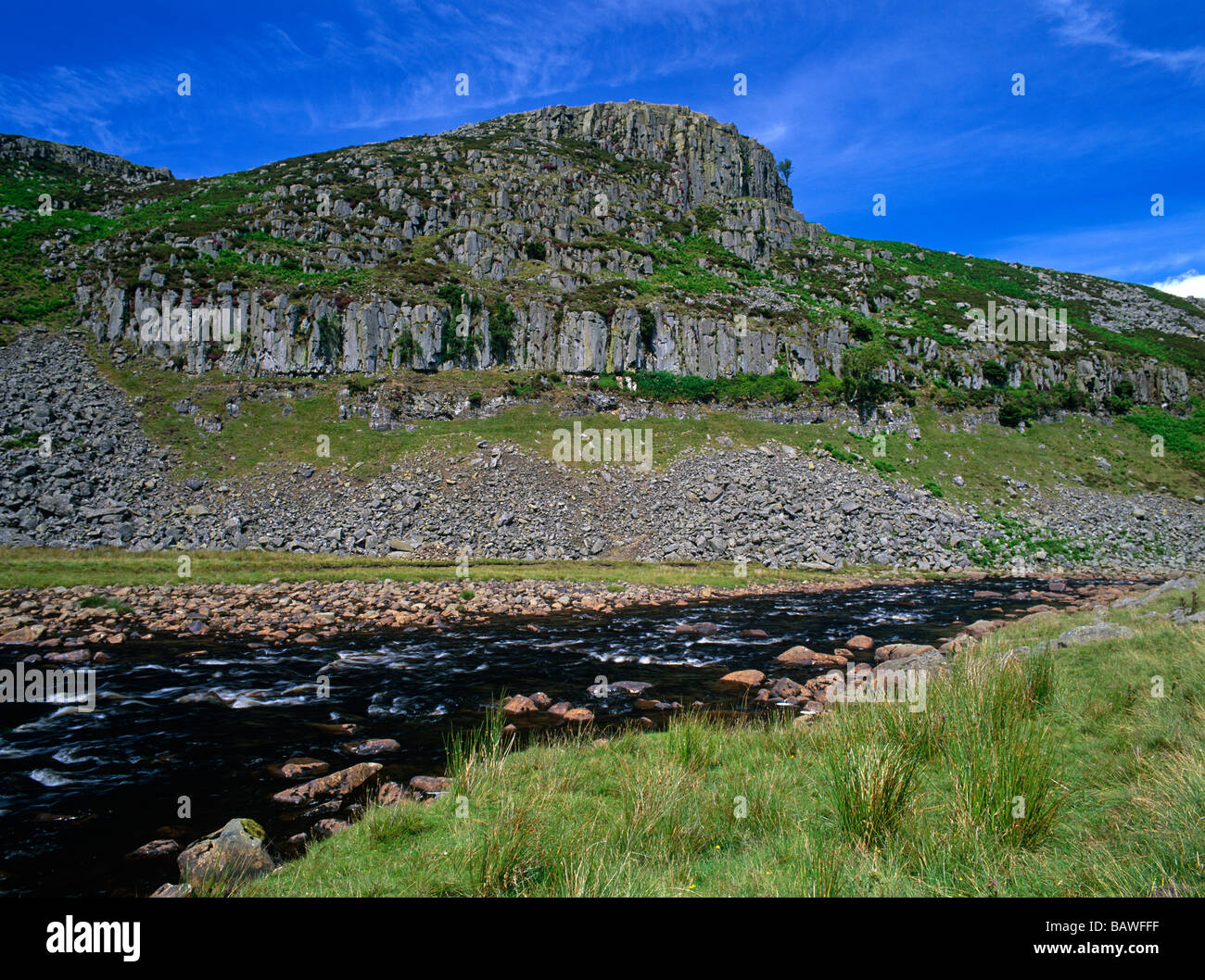 Falcon Clints und River Tees, Teesdale, County Durham, England, UK Stockfoto