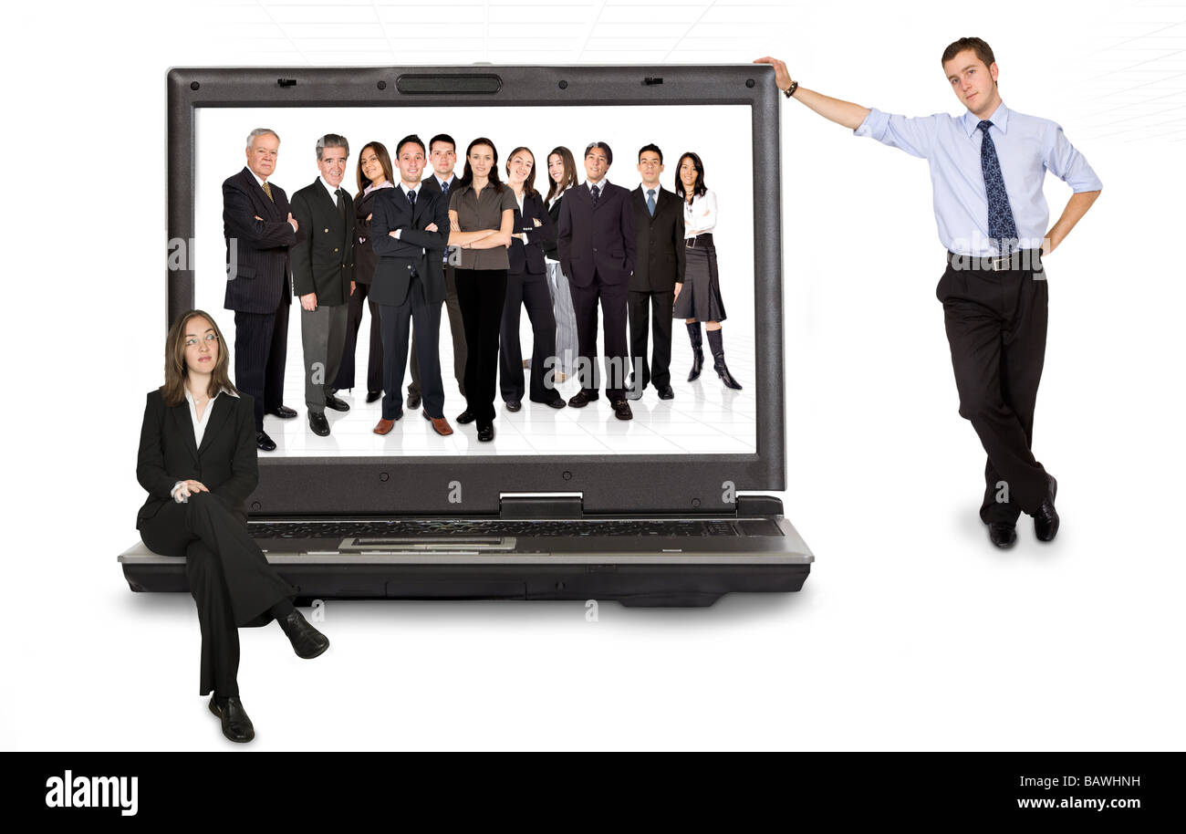 Online-Business-team Stockfoto