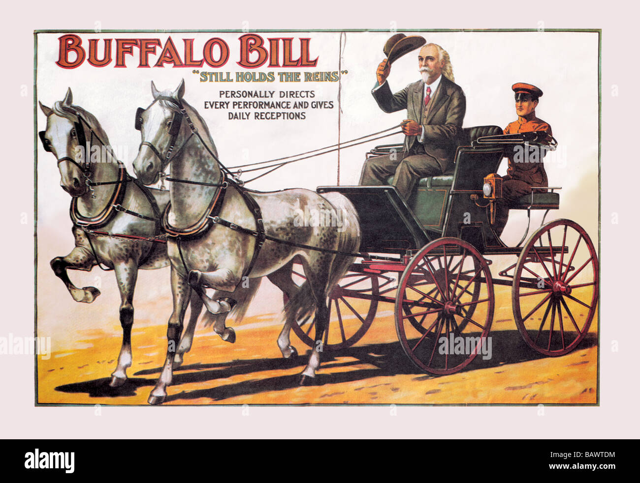 Buffalo Bill: Noch hält die Zügel Stockfoto