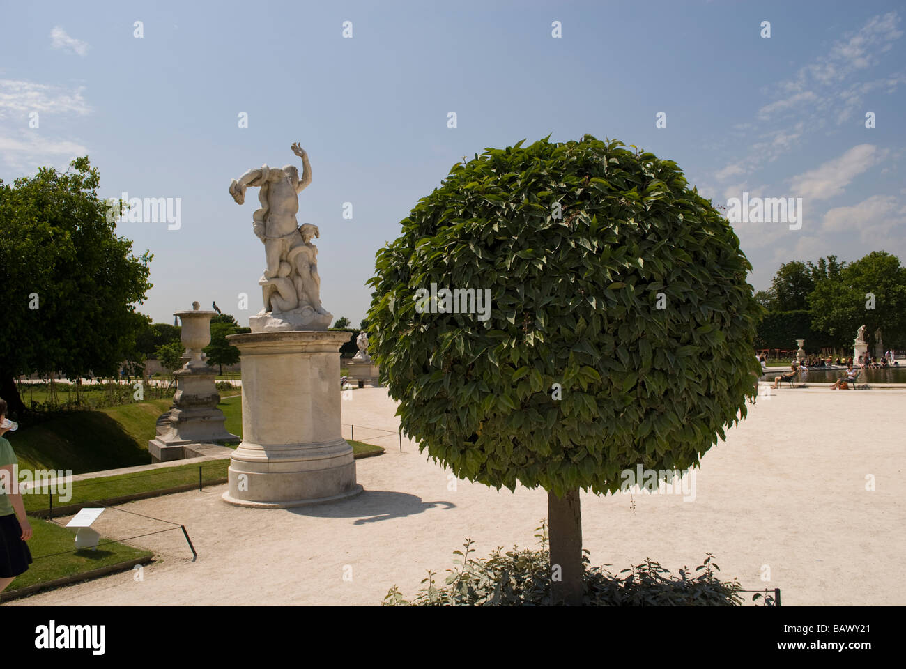 Statue im Jardin des Tuileries Stockfoto