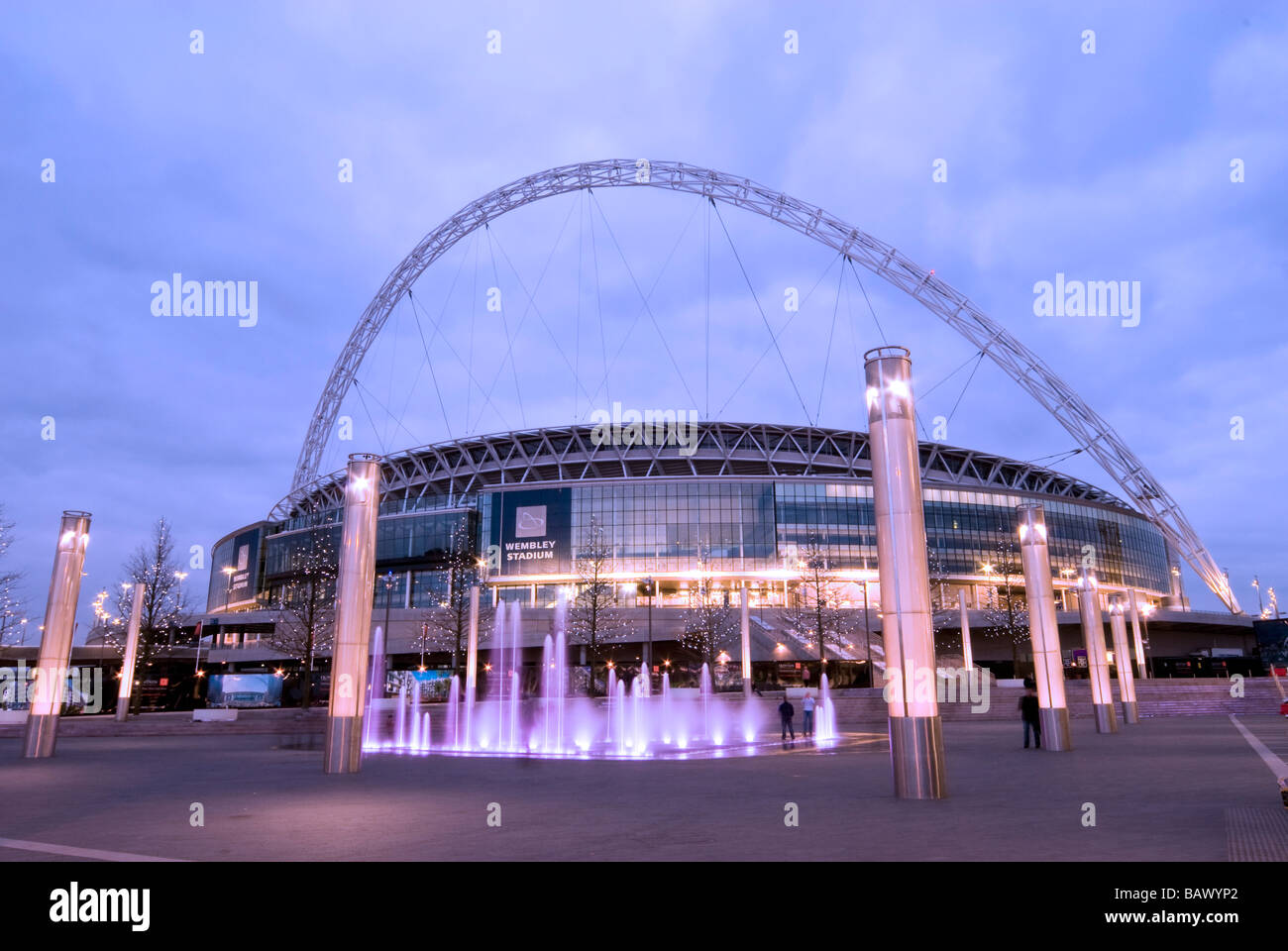 England, London, Brent, Wembley-Stadion Dämmerung Stockfoto