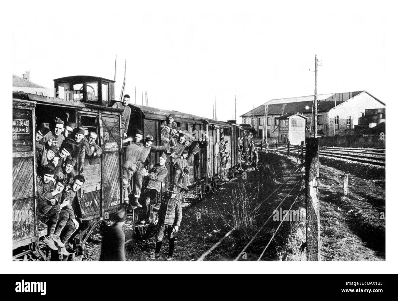 Truppe Zug Stockfoto