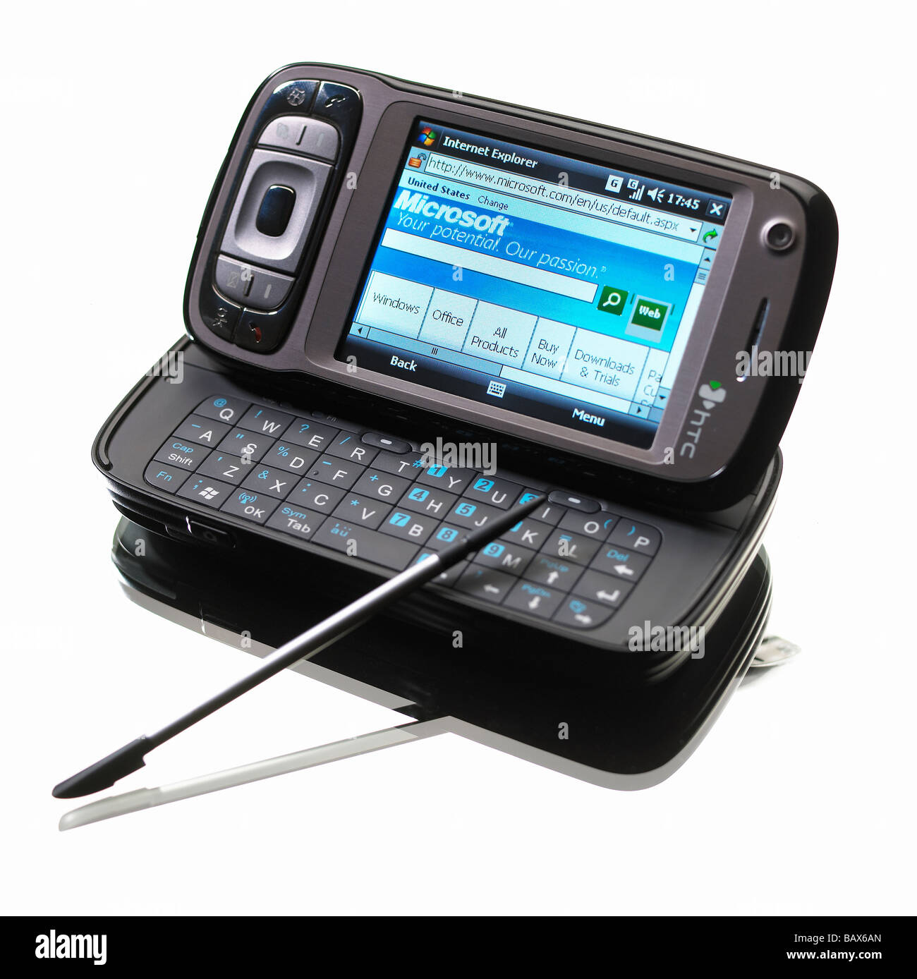 HANDY-PDA-INTERNET-ZUGANG Stockfoto