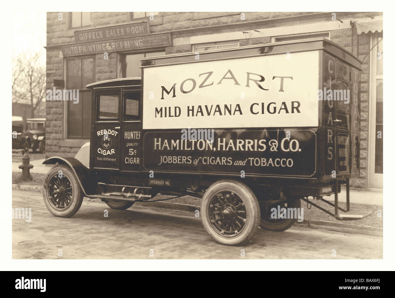 Mozart milden Havanna Zigarre LKW Stockfoto
