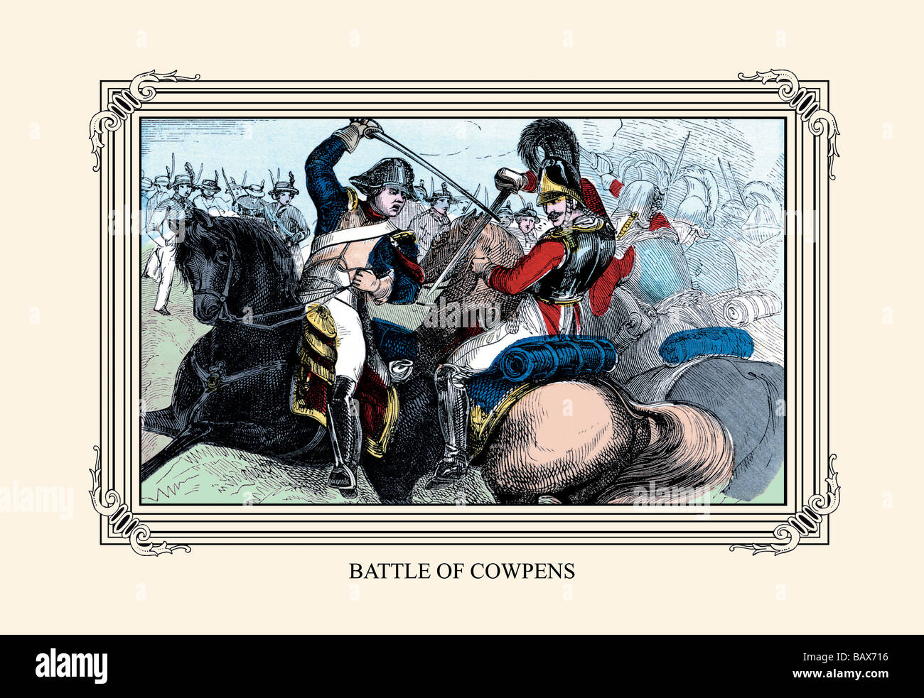 Schlacht von Cowpens Stockfoto