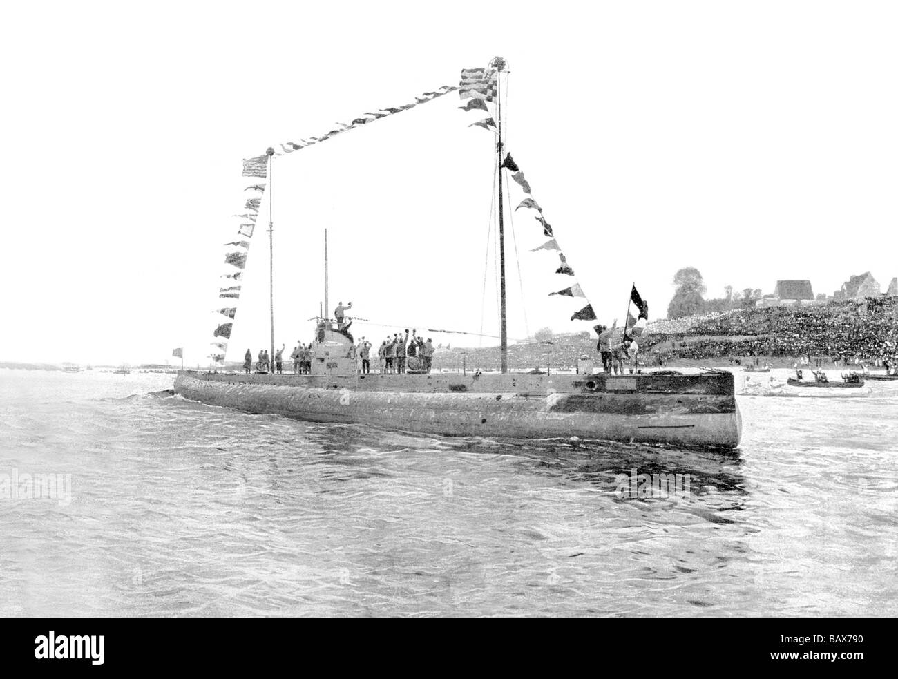 Die triumphale Rückkehr der Deutschland Stockfoto