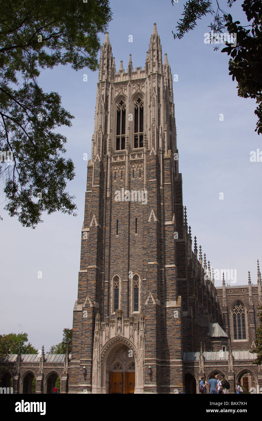 Duke-Kapelle, Duke University, Durham NC Stockfoto