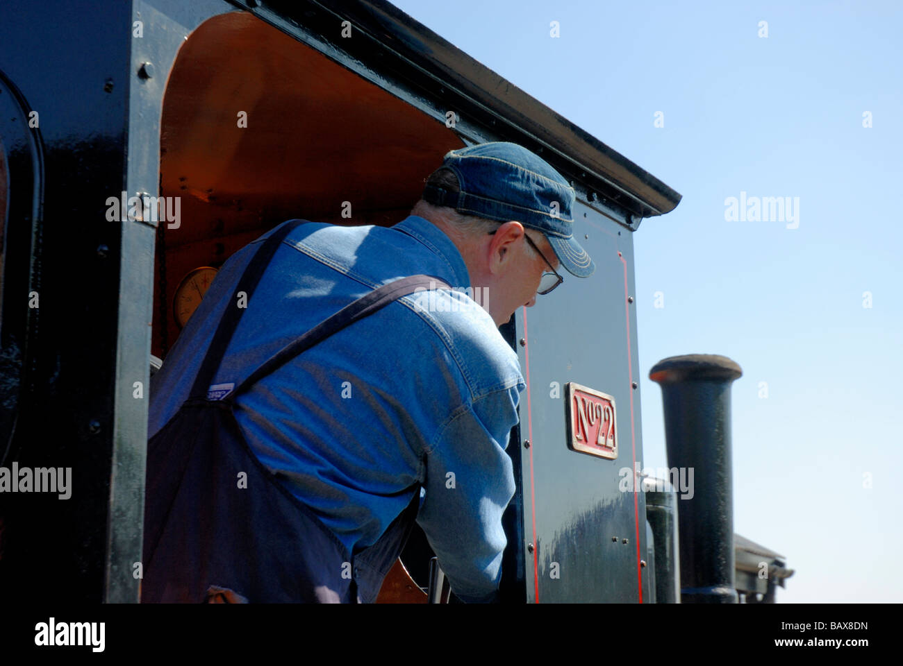 Dampfeisenbahn West Lancs Stockfoto