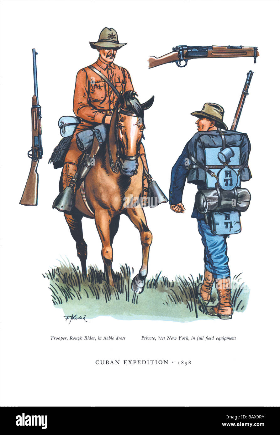 Kubanische Expedition, 1898 Stockfoto