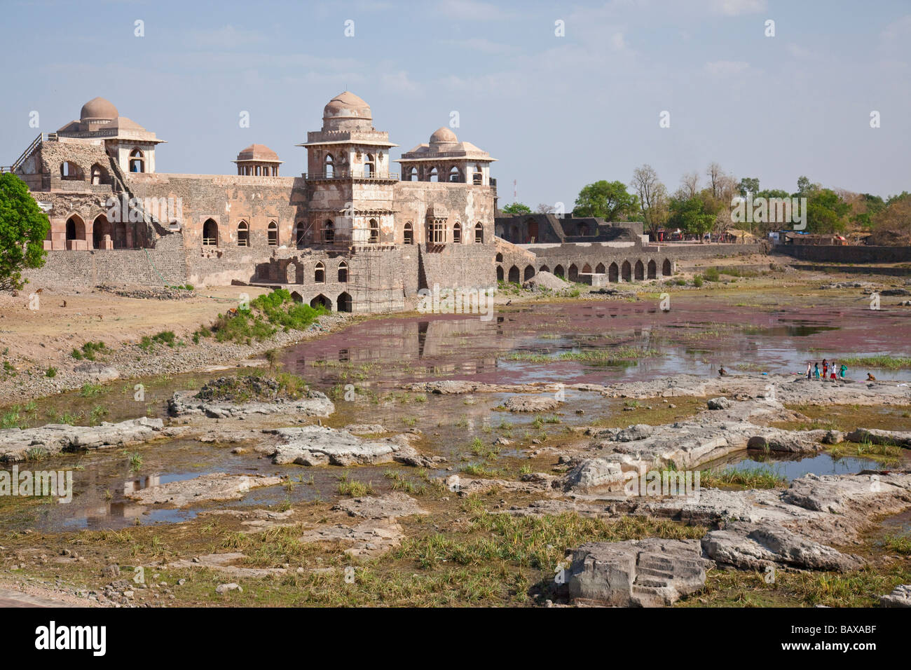 Jahaz Mahal oder Schiff Palace in Mandu Indien Stockfoto