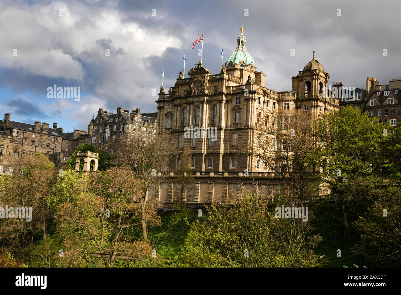HBOS Hauptsitz auf dem Mound City of Edinburgh, Schottland. Stockfoto