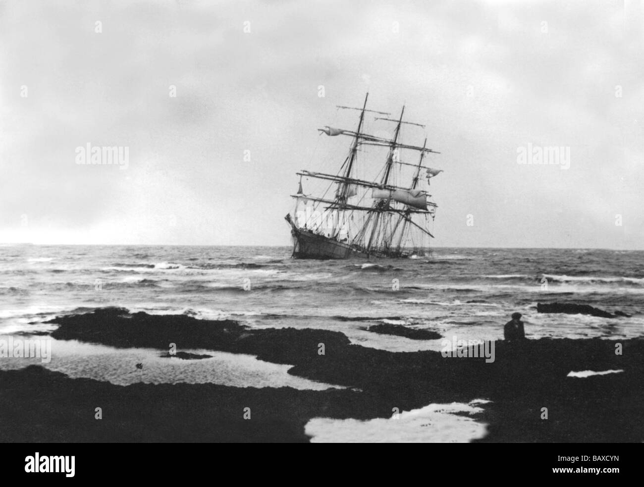 Sinkendes Schiff, County Clare, Irland Stockfoto