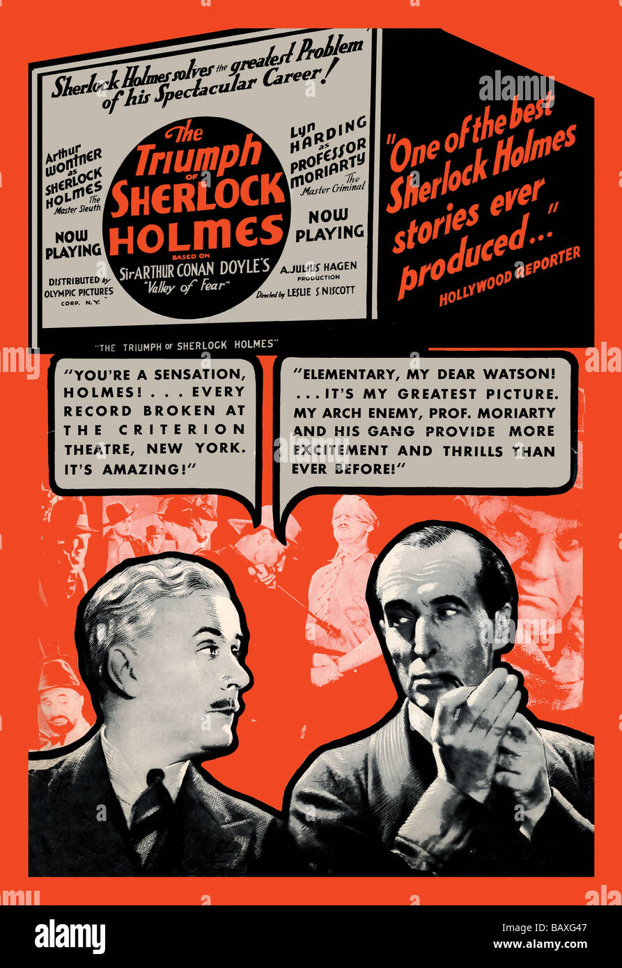 Der Triumph von Sherlock Holmes Stockfoto