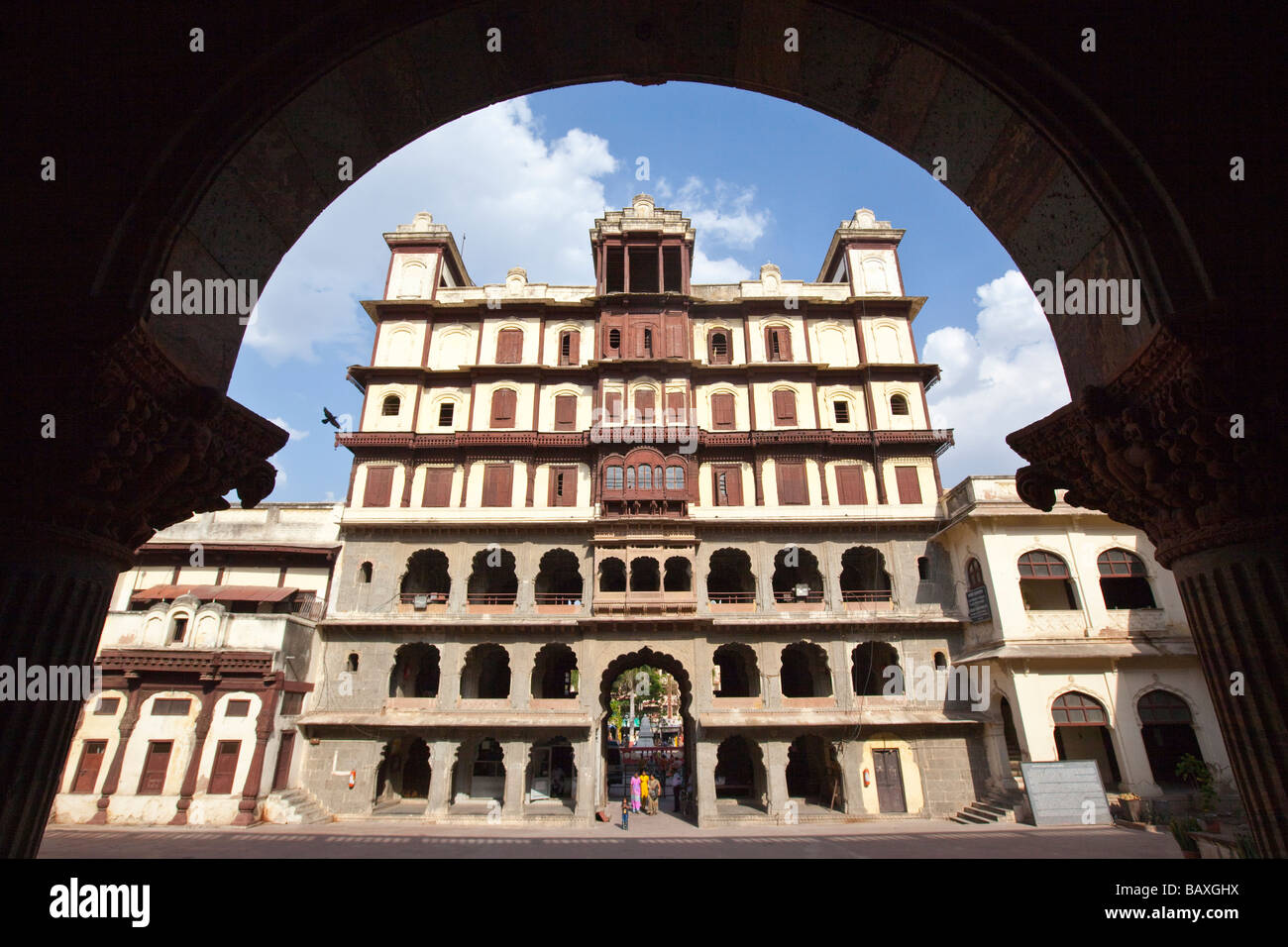 Raj Wada Mansion in Indore Madhya Pradesh, Indien Stockfoto