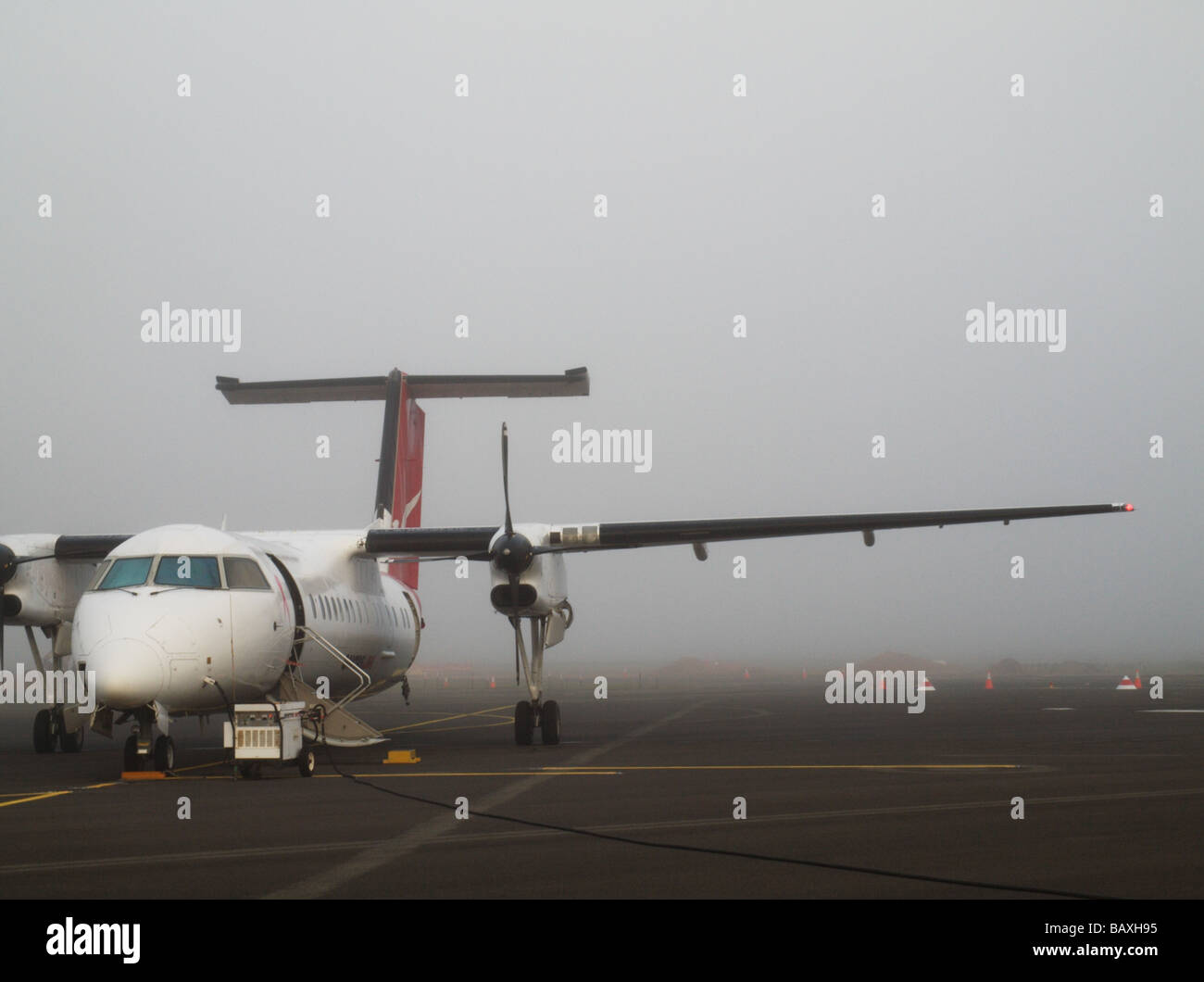 geerdet durch Nebel Stockfoto