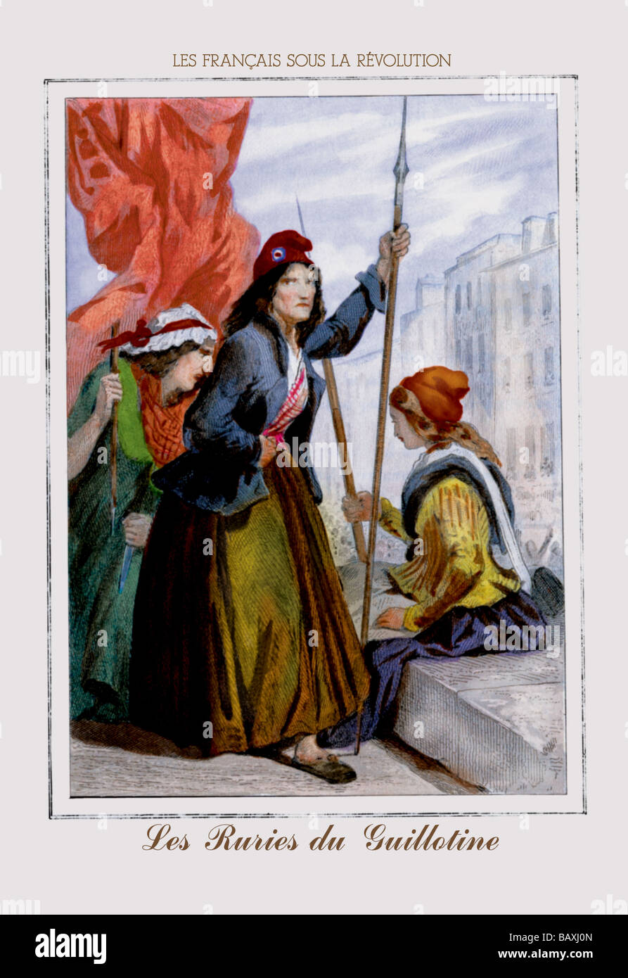 Les Furien de Guillotine Stockfoto