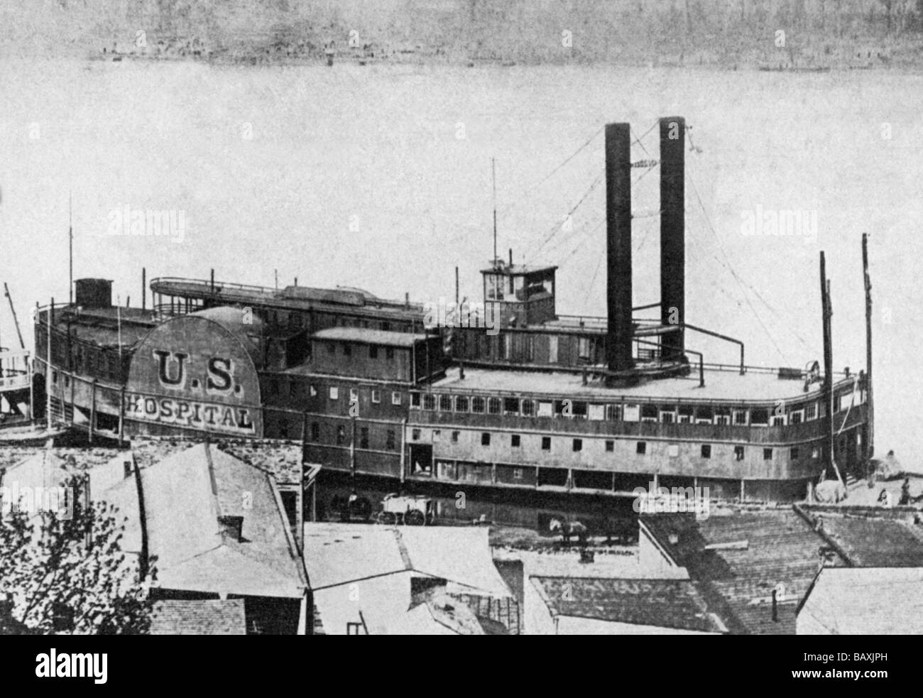 Krankenhaus Boot Red Rover Stockfoto