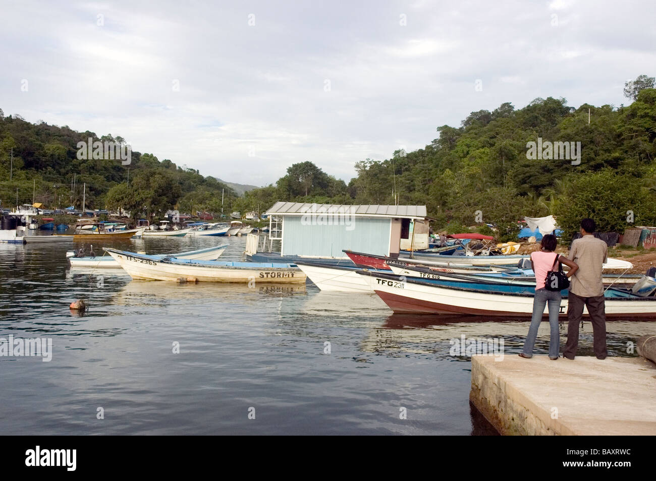 Hafen von Chaguaramas, Trinidad Stockfoto