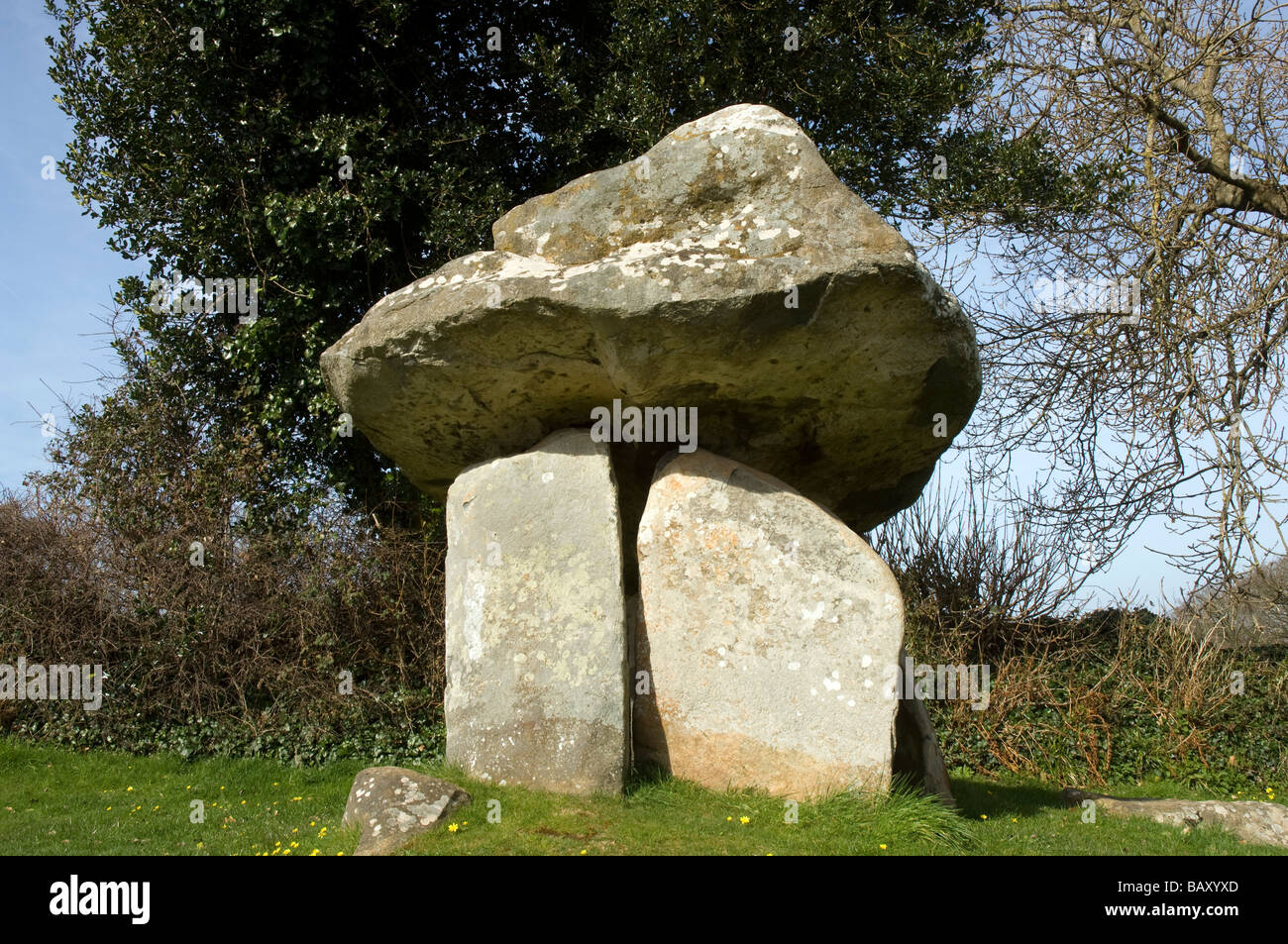 Position Coetan Arthur, Newport, Pembrokeshire Stockfoto