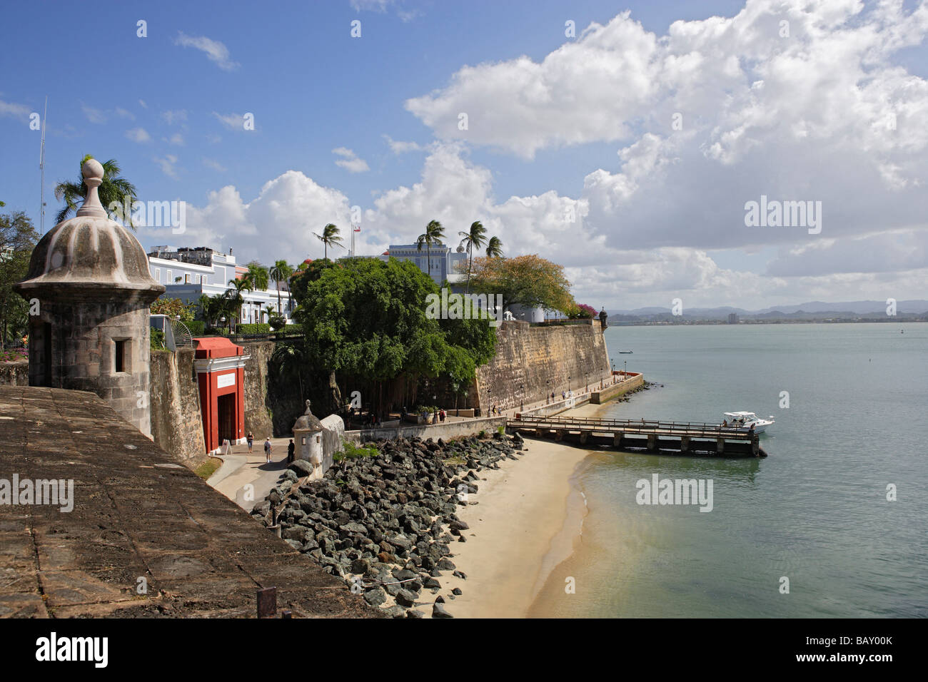 historische Altstadt, Puerta de San Juan, San Juan, Puerto Rico Stockfoto